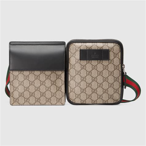 gucci supreme belt bg|gucci belt bag 2 pouches.